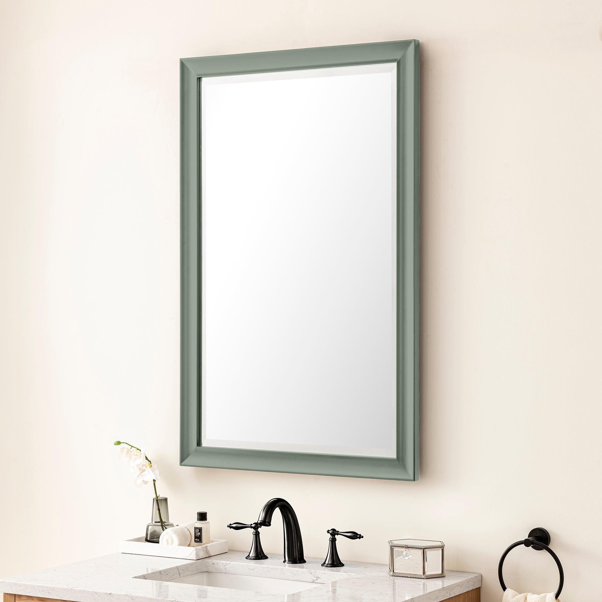 James Martin Glenbrooke 26" Mirror, Smokey Celadon, view 4