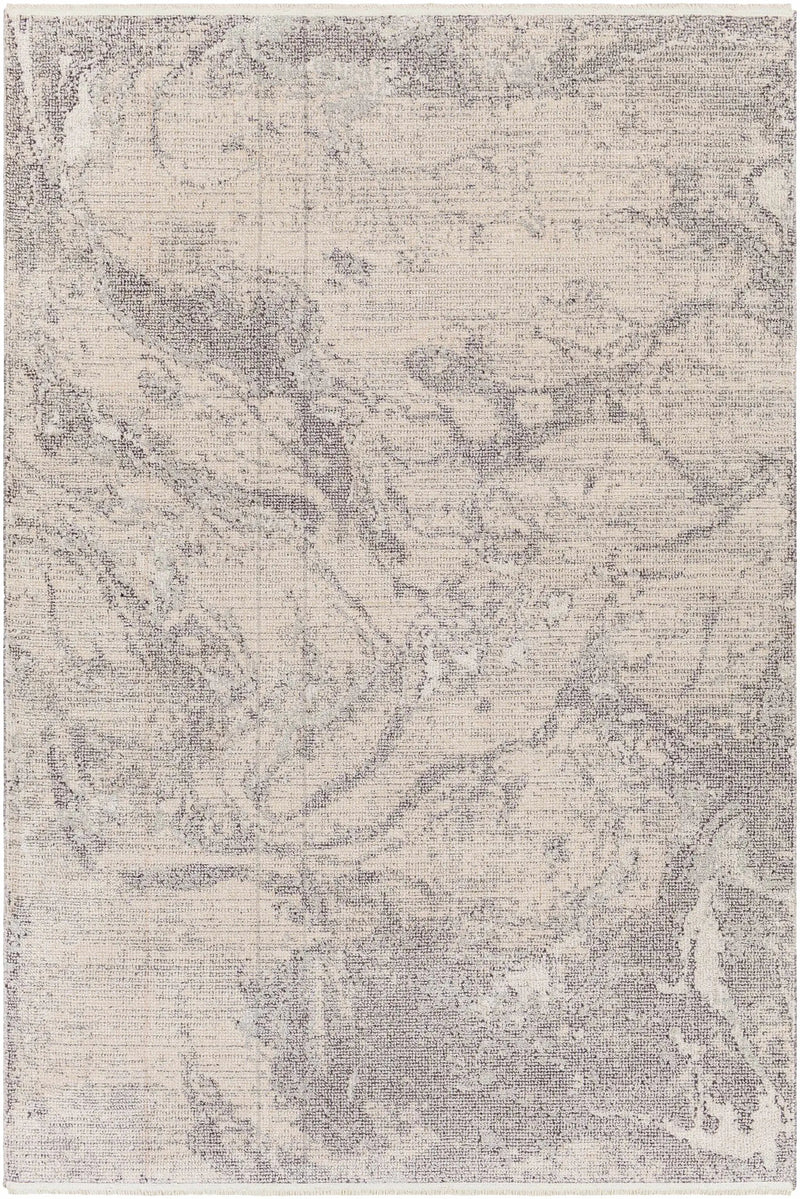 Rahm Ivory Marble Area Rug - Clearance by Boutique Rugs