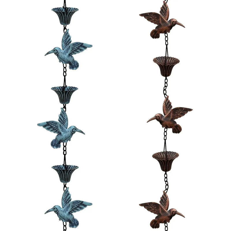 Rain Chain - Cascading Metal 8.53ft by House Of Avana