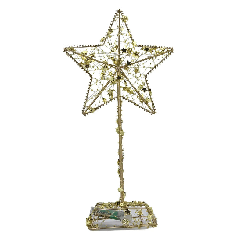 Ramadan Decoration - Star-Studded Metal with LED Lights by House Of Avana