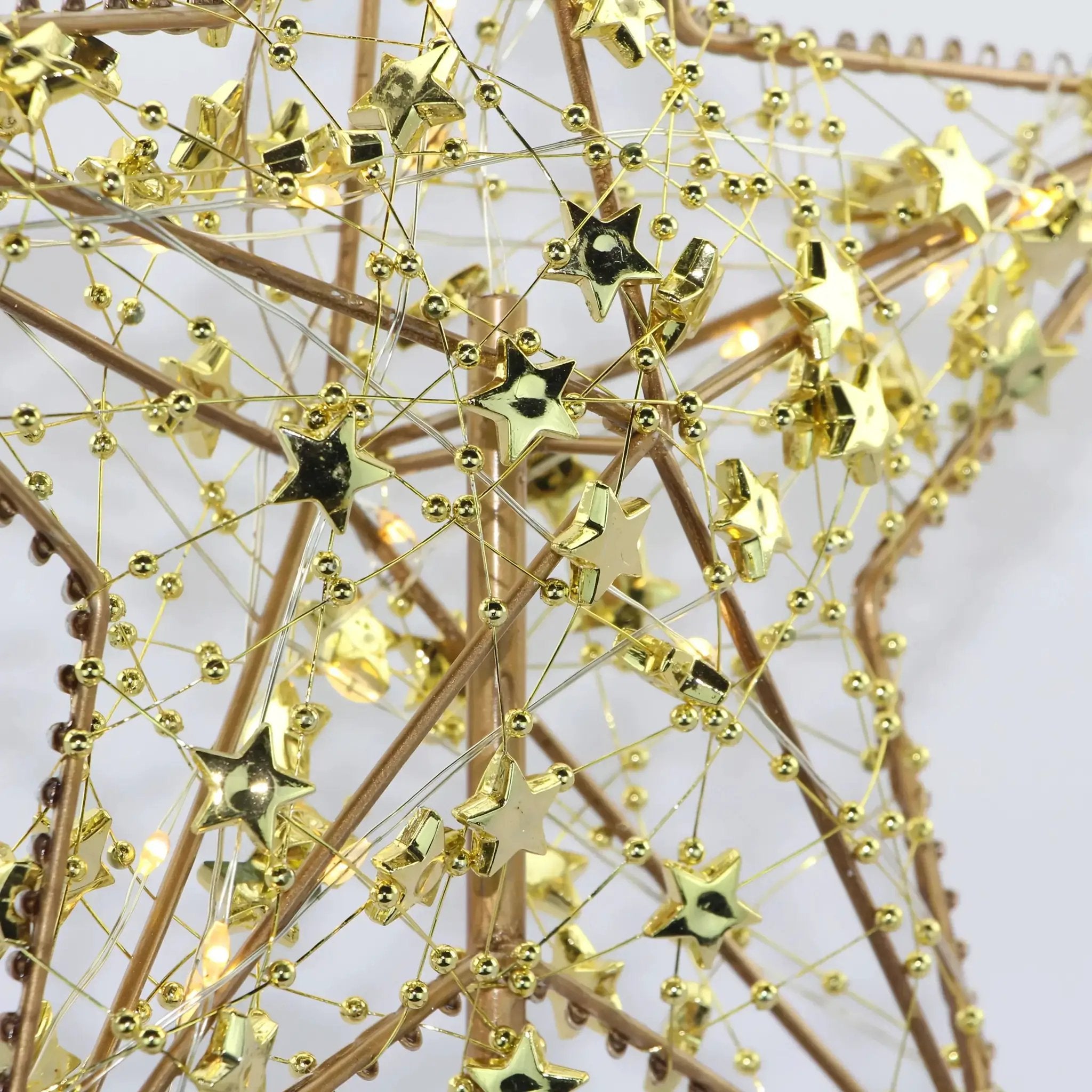 Ramadan Decoration - Star-Studded Metal with LED Lights by House Of Avana