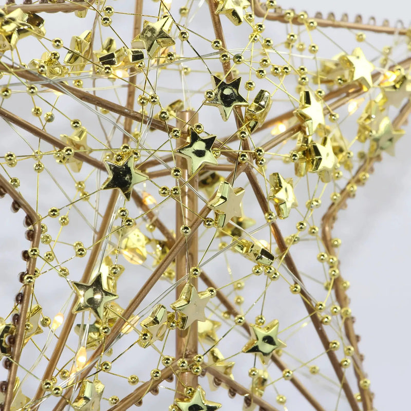 Ramadan Decoration - Star-Studded Metal with LED Lights by House Of Avana