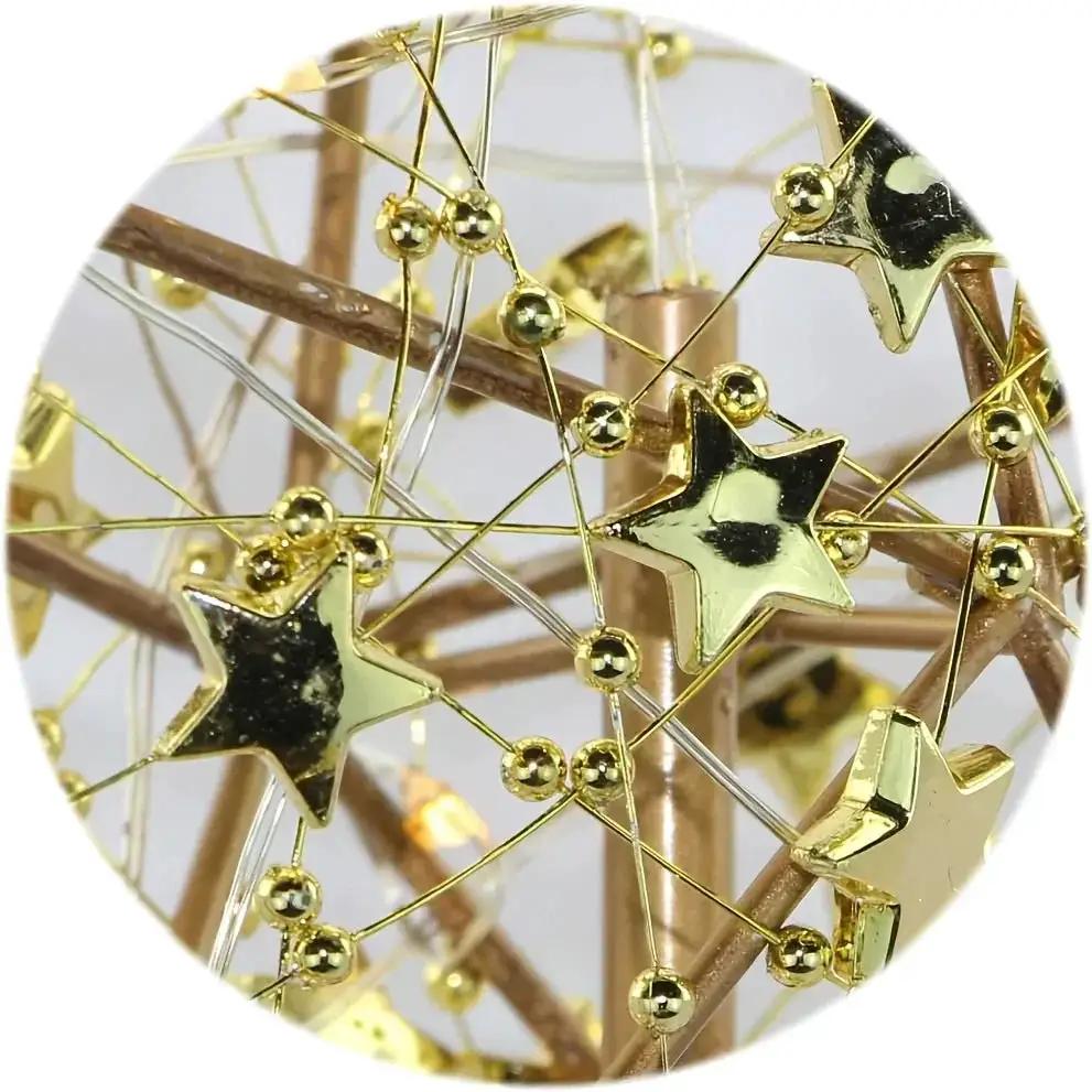 Ramadan Decoration - Star-Studded Metal with LED Lights by House Of Avana