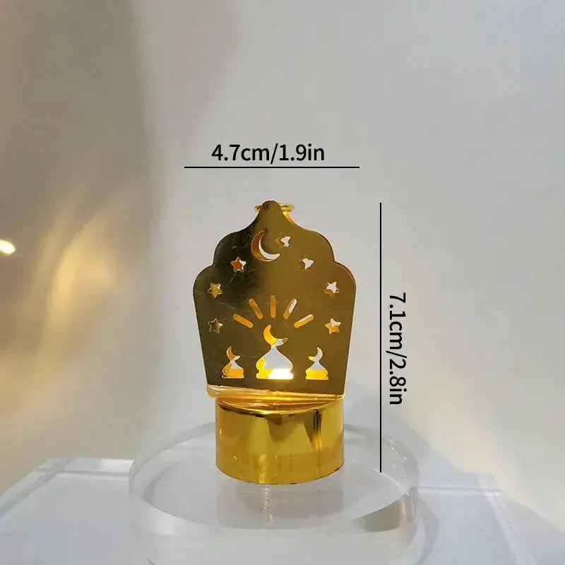 Ramadan Lamp - Star and Moon Ceramic Desk by House Of Avana