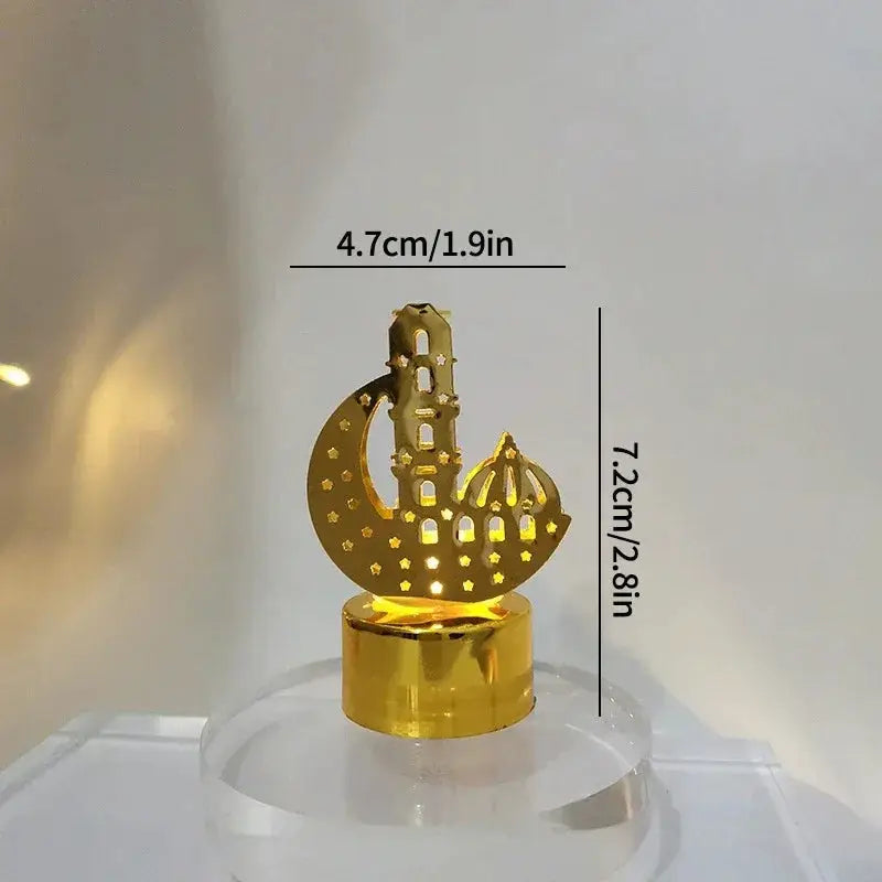 Ramadan Lamp - Star and Moon Ceramic Desk by House Of Avana