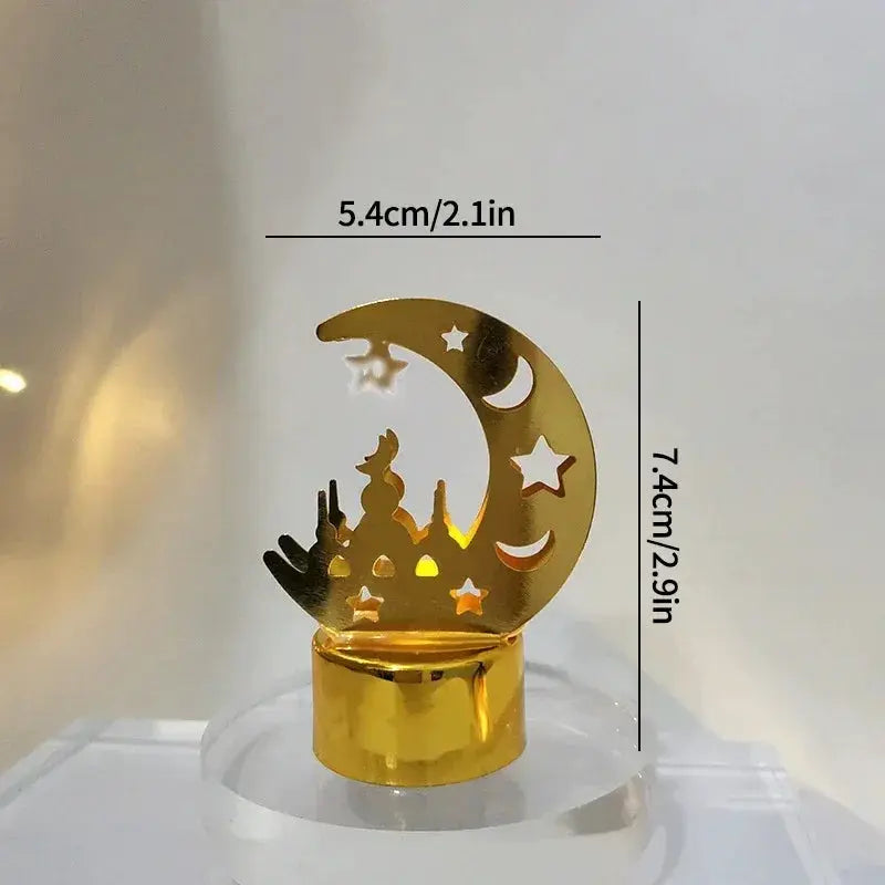 Ramadan Lamp - Star and Moon Ceramic Desk by House Of Avana