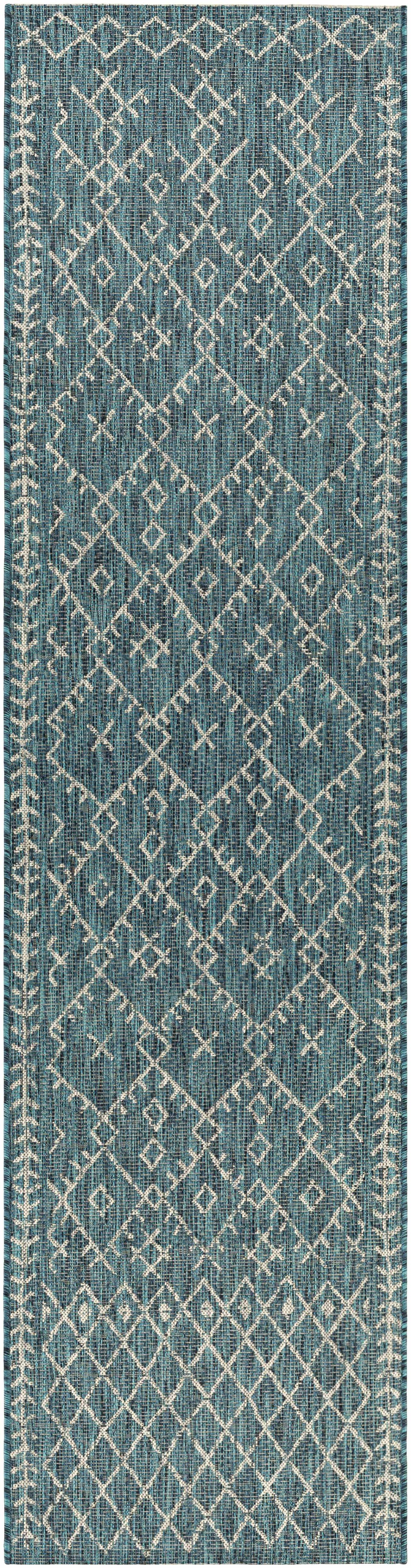Maunawili Aqua Nordic Outdoor Rug, photo 12 of 15