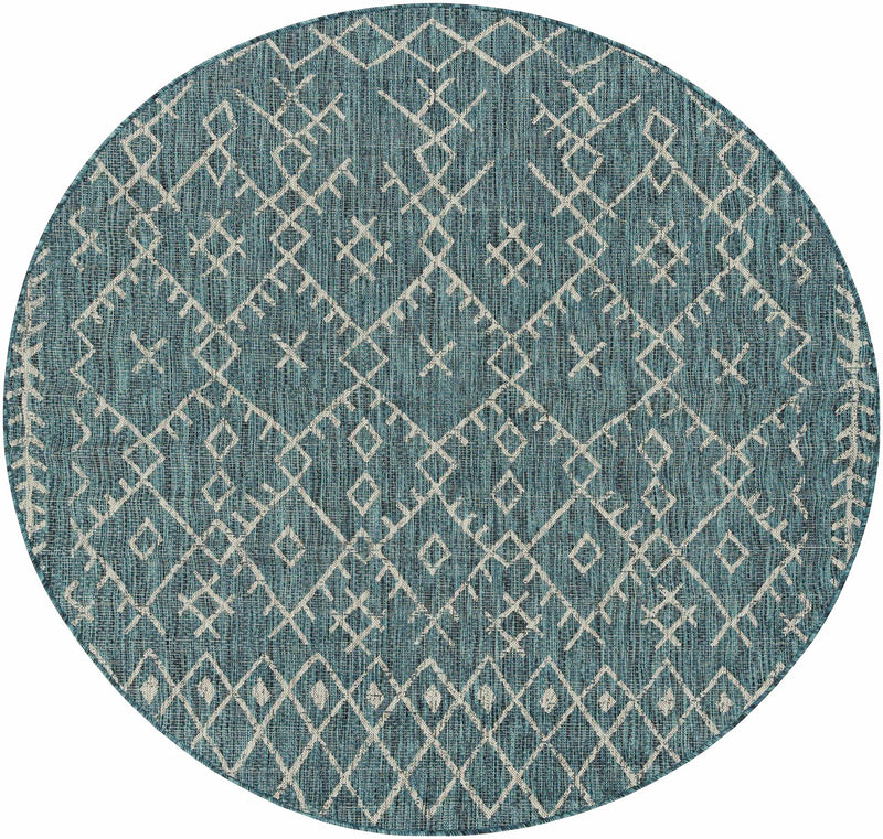 Maunawili Aqua Nordic Outdoor Rug by Boutique Rugs