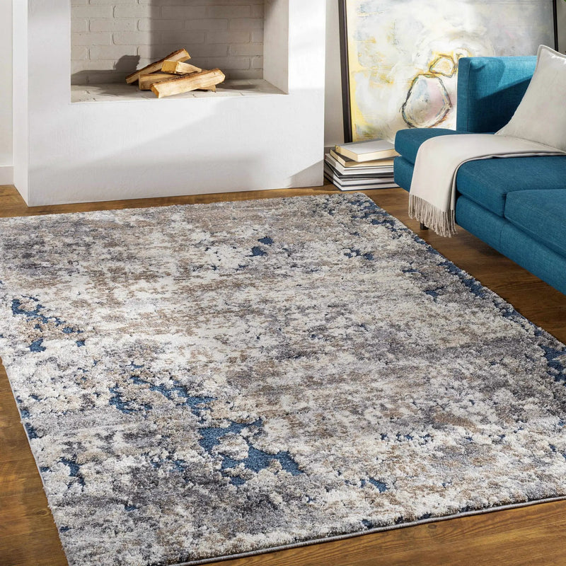 Ratho Rock Pattern Thick Rug by Boutique Rugs