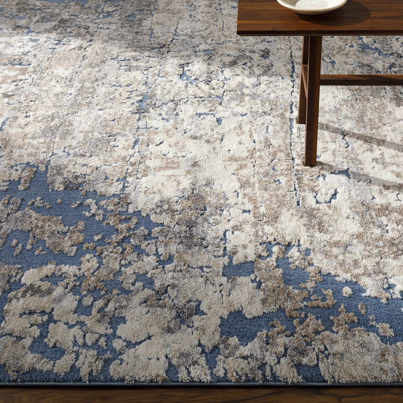 Ratho Rock Pattern Thick Rug by Boutique Rugs