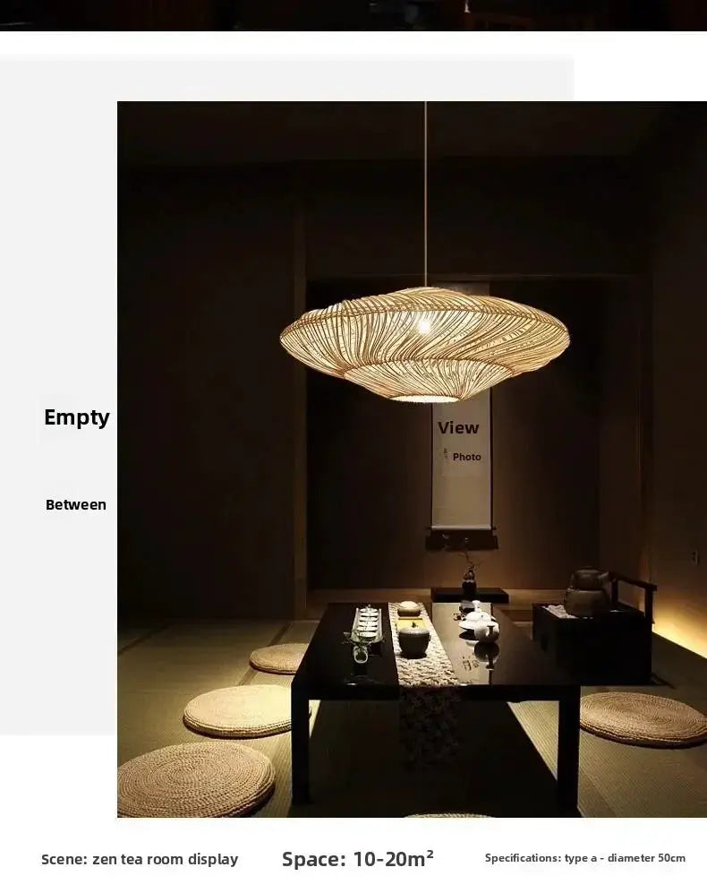 Rattan Chandelier Large by House Of Avana
