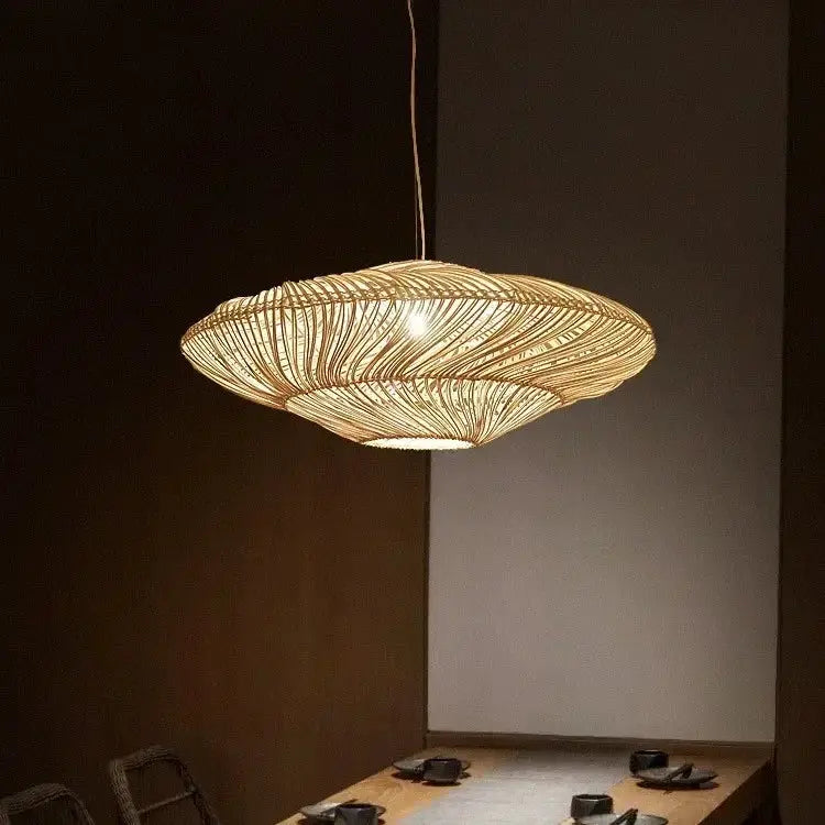 Rattan Chandelier Large by House Of Avana