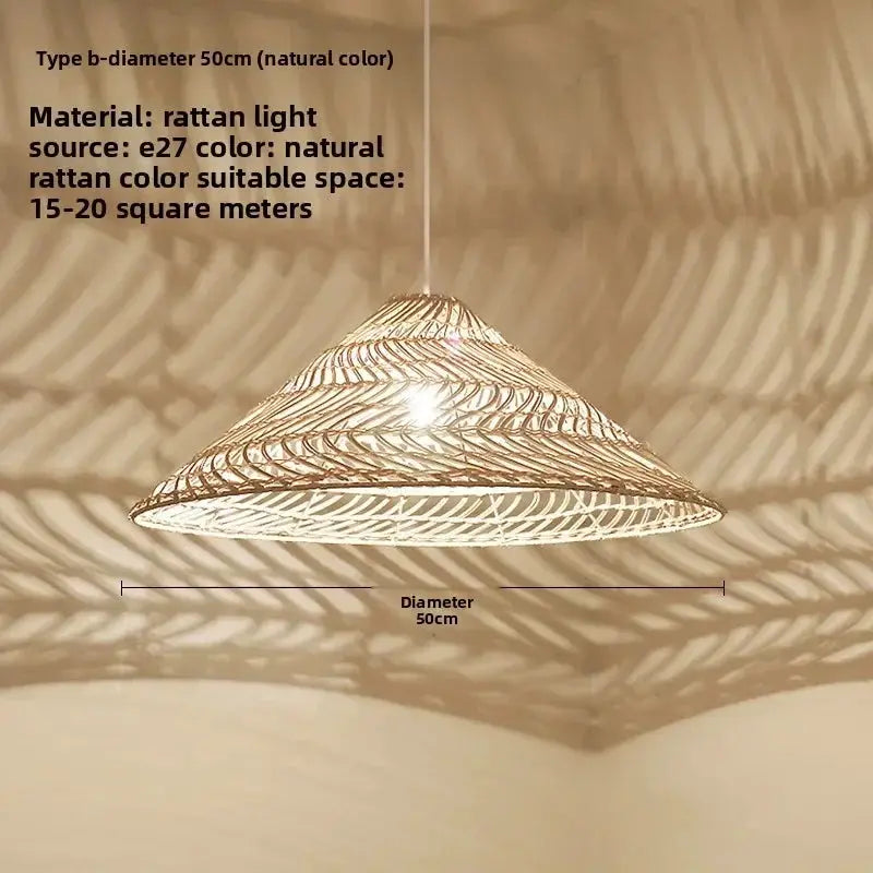 Rattan Chandelier Large by House Of Avana