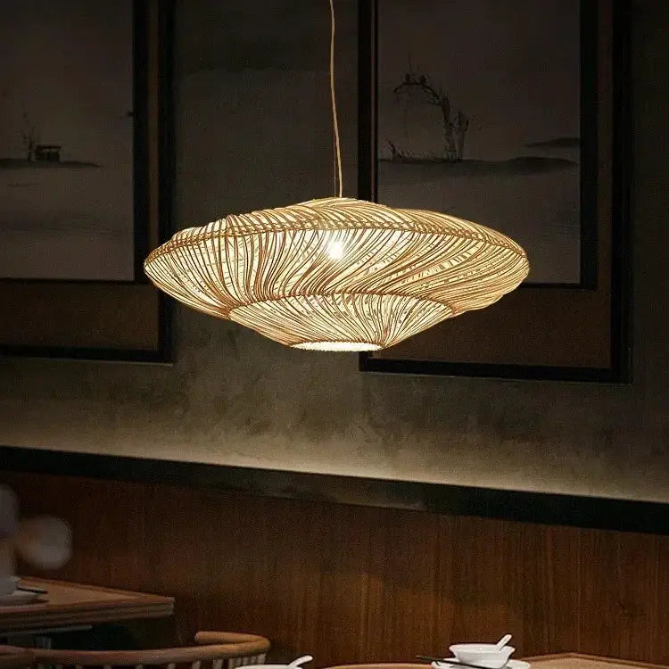 Rattan Chandelier Large by House Of Avana