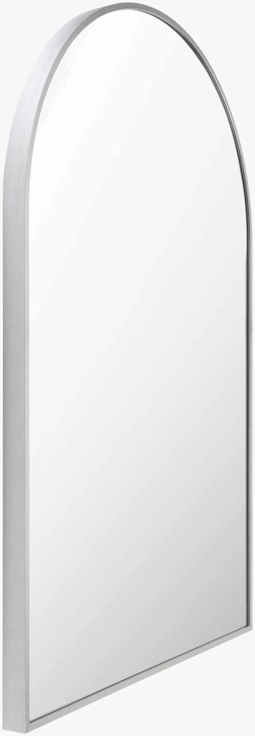 Brembilla Silver Gray Contemporary Mirror by Boutique Rugs