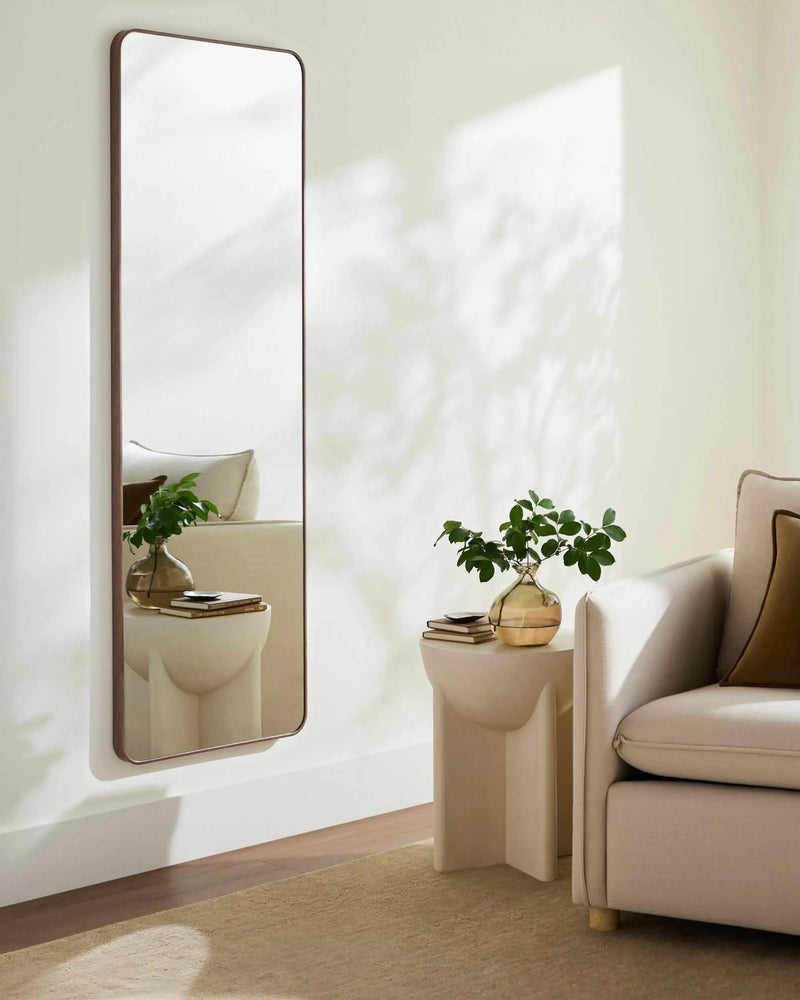 Taozhuang Dark Brown Mirror by Boutique Rugs