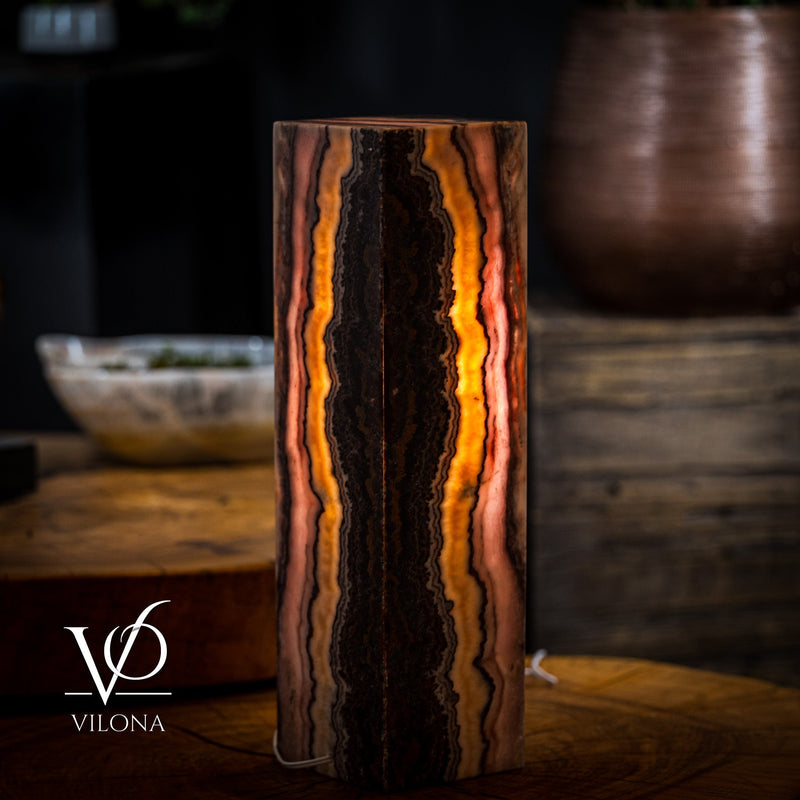 Razzberry Rosa Onyx Lamp (Table Lamp #3), photo 6 of 6