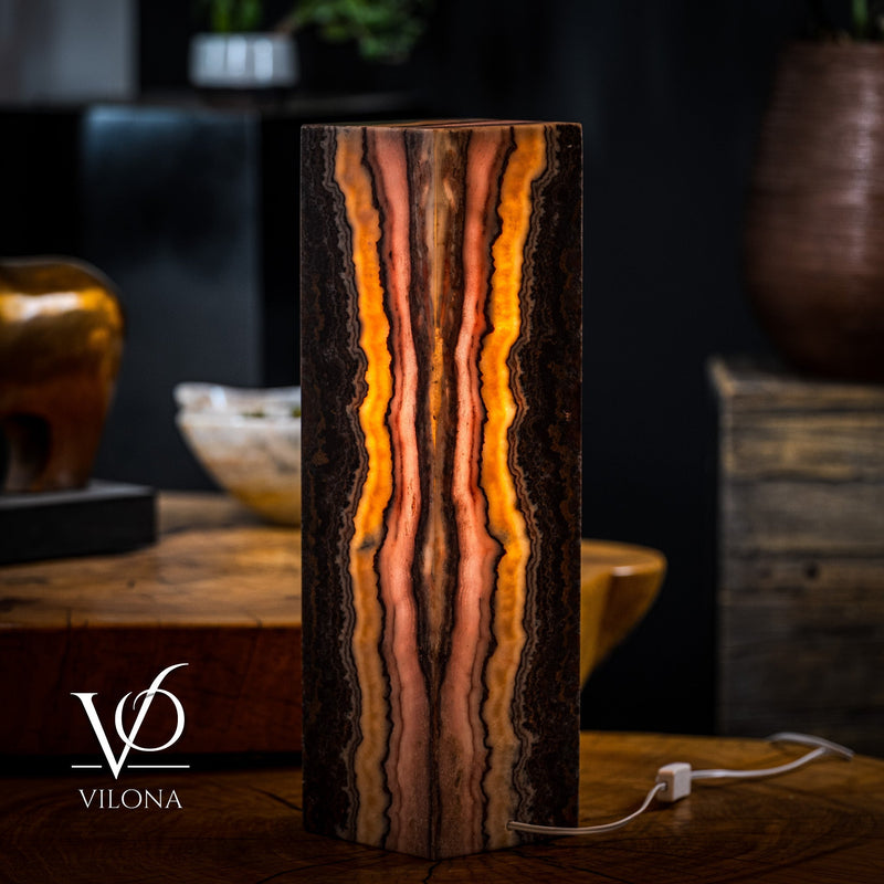Razzberry Rosa Onyx Lamp (Table Lamp #3), photo 4 of 6