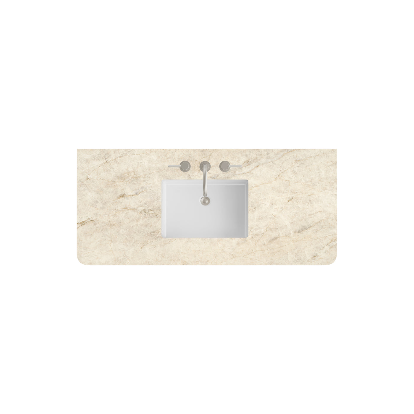 James Martin 48" Single Vanity Top with Tajnar (Radius Cut, Widespread) countertop