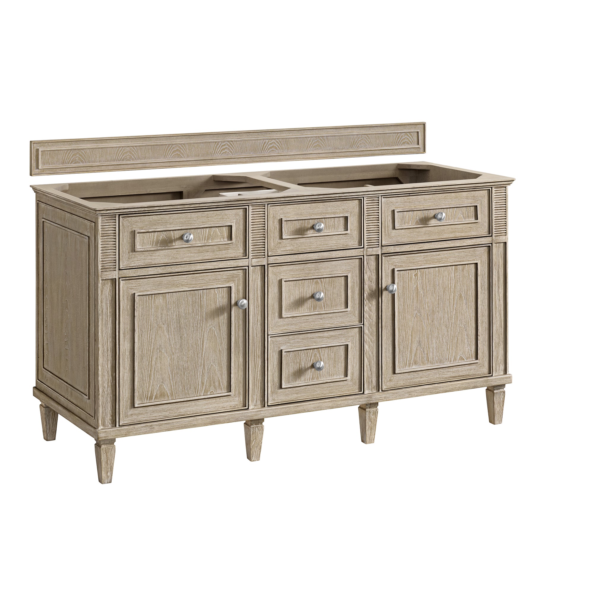 James Martin Lorelai 60" Double Bathroom Vanity, Whitewashed Oak, view 29