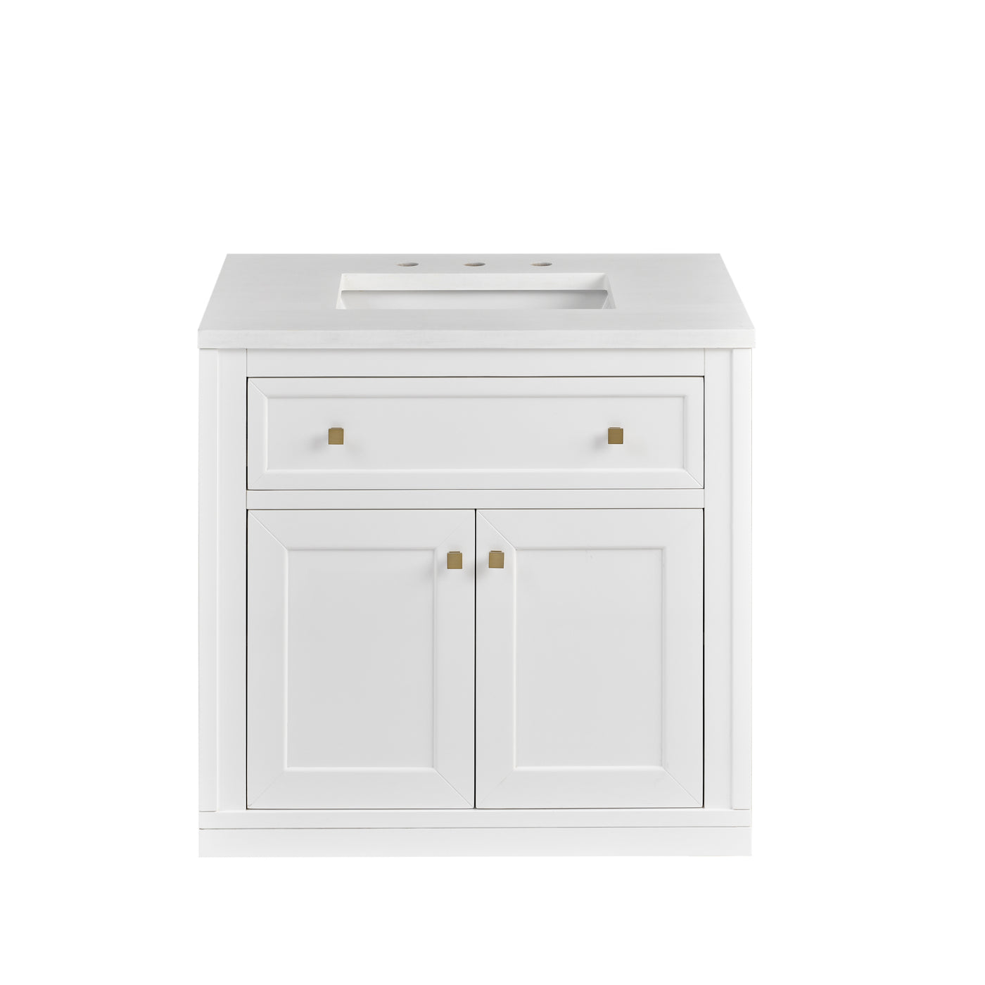 James Martin Chicago 30" Single Bathroom Vanity, Glossy White, view 37