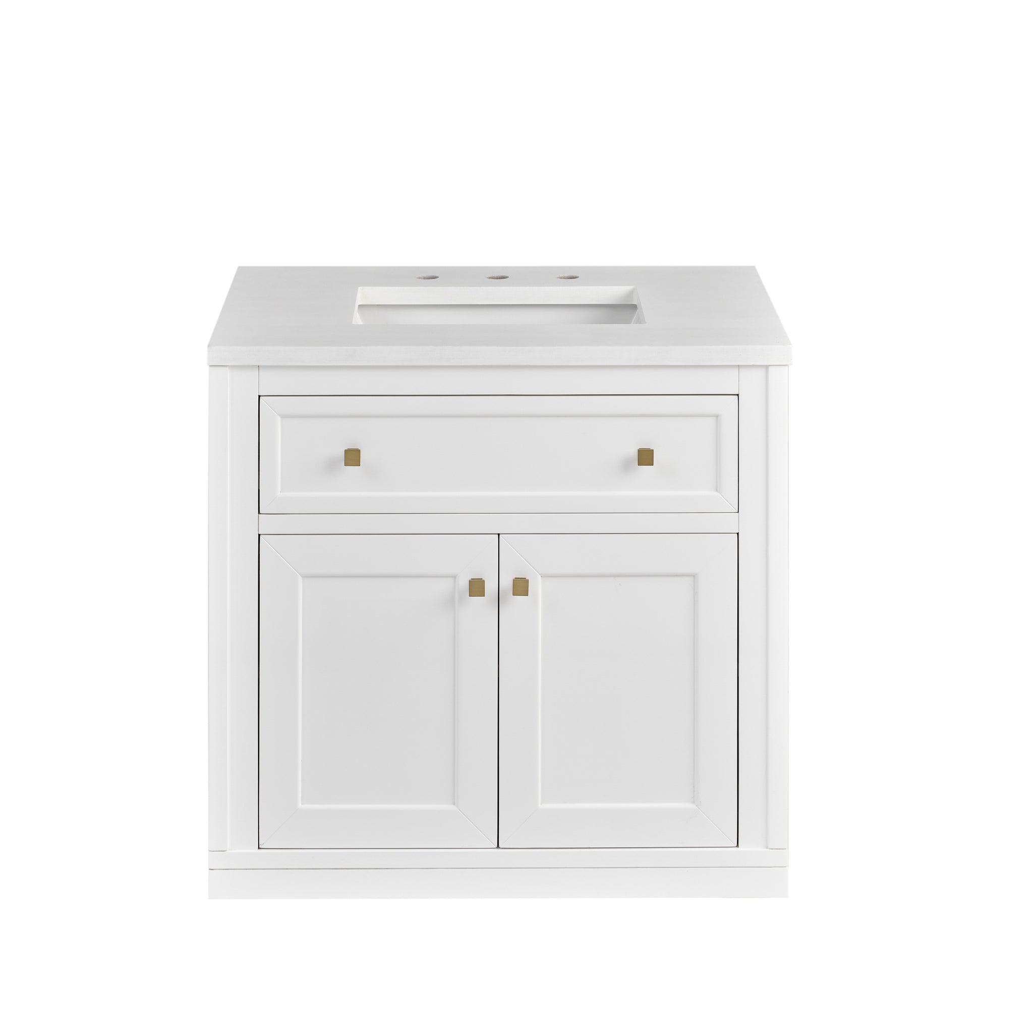 James Martin Chicago 30" Single Bathroom Vanity, Glossy White, view 37