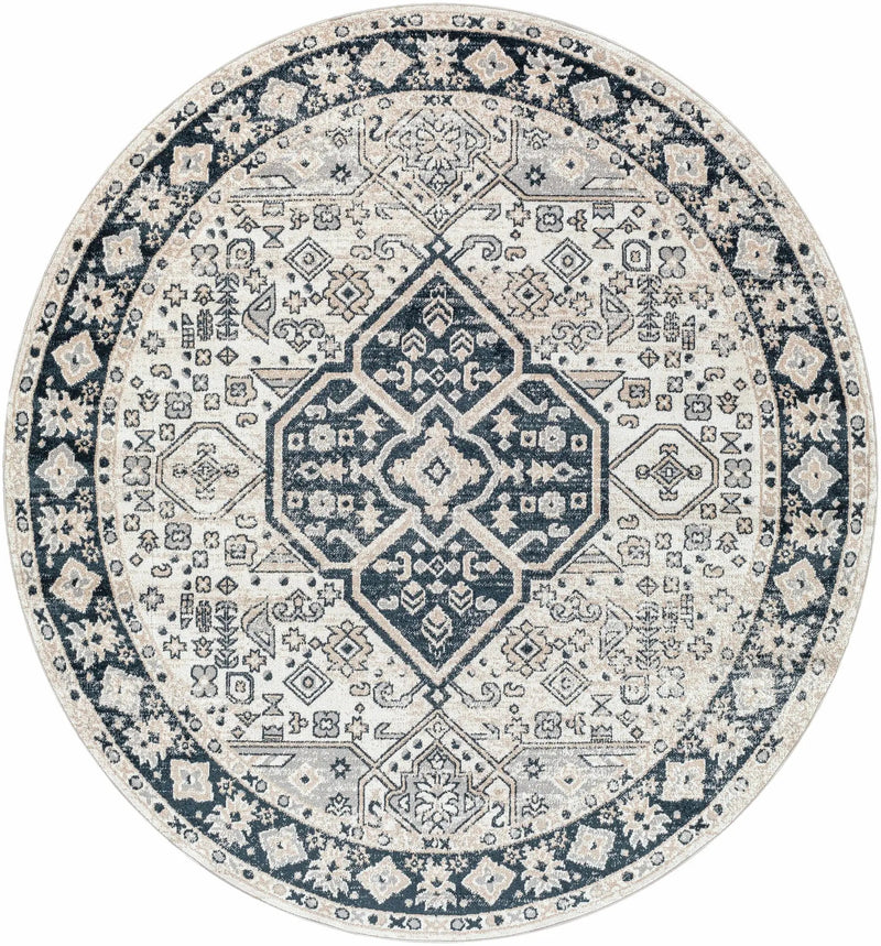 Cabacungan Cream & Gray Washable Area Rug - Clearance by Boutique Rugs