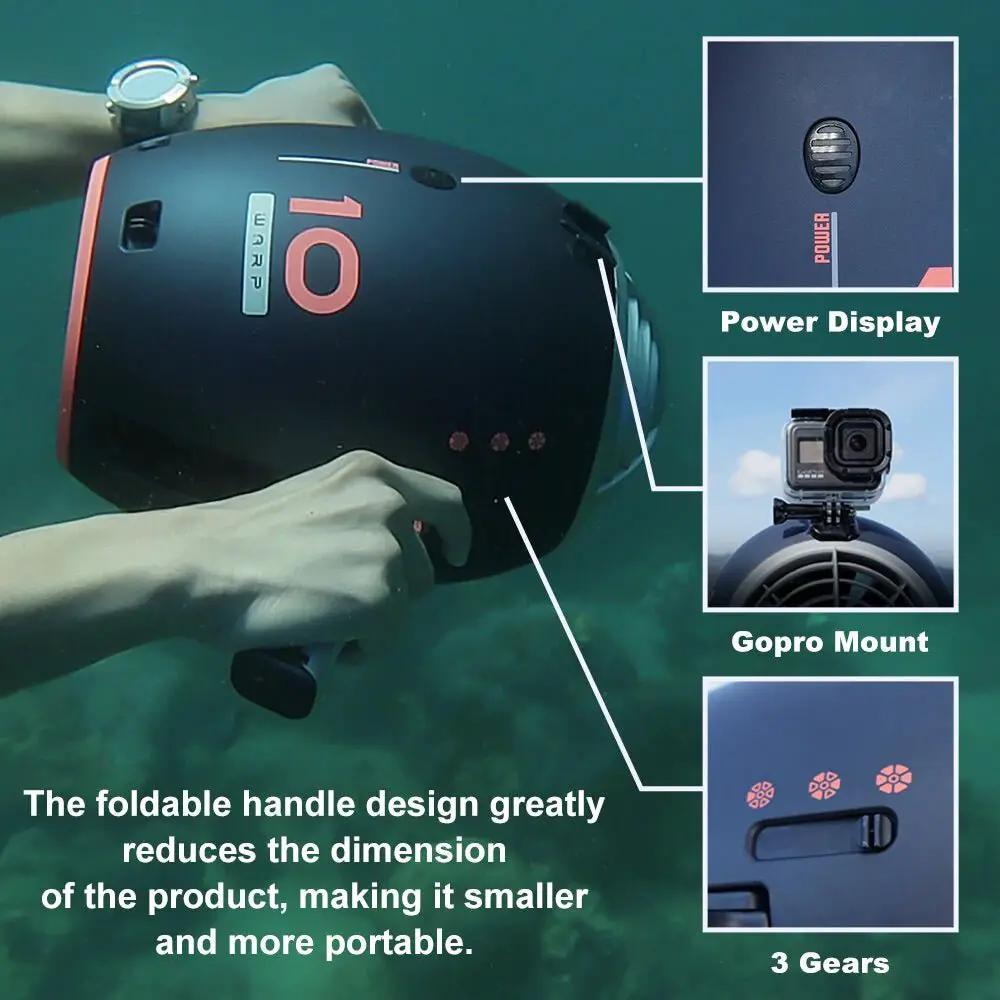 RBS WARP 10 630W 3-Speed Underwater Sea Scooter For Scuba Diving And Snorkeling (SAK94185) by SAKSBY WHOLESALE