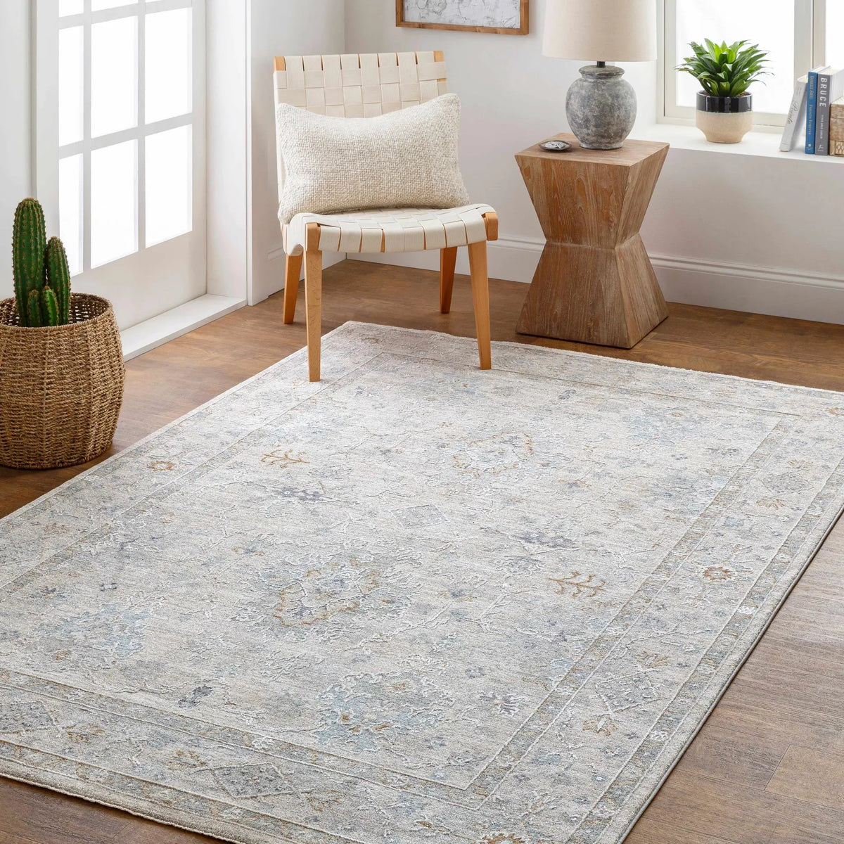 Rochedale Area Rug, installed in a room