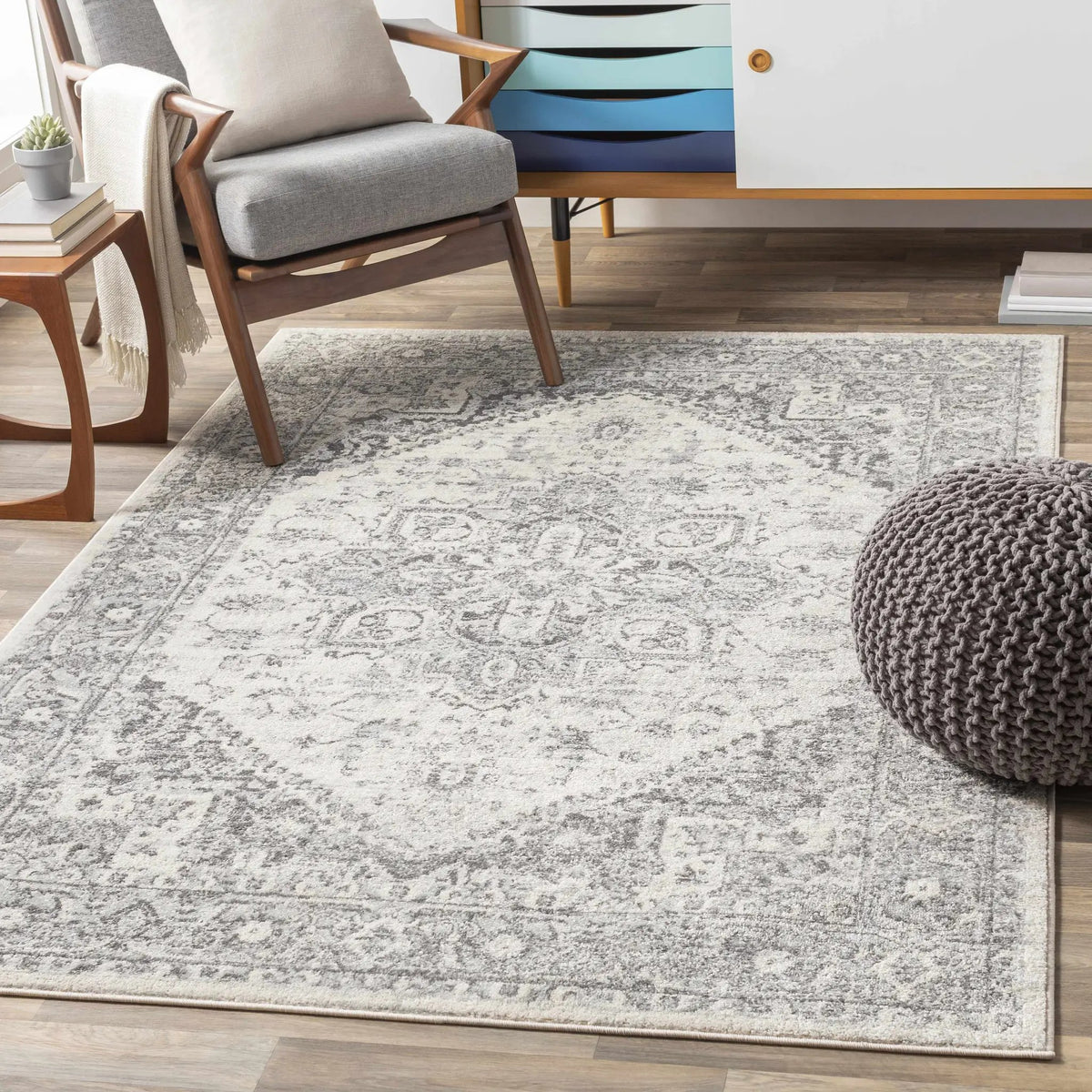 Rockfall Area Rug, installed in a room 3