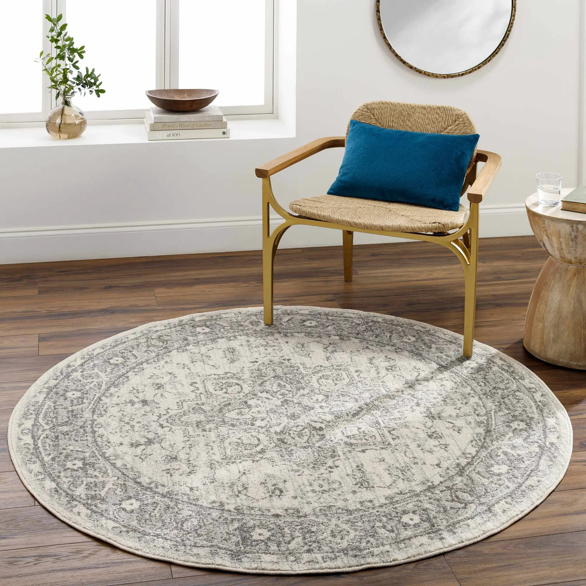 Rockfall Area Rug, installed in a room 2