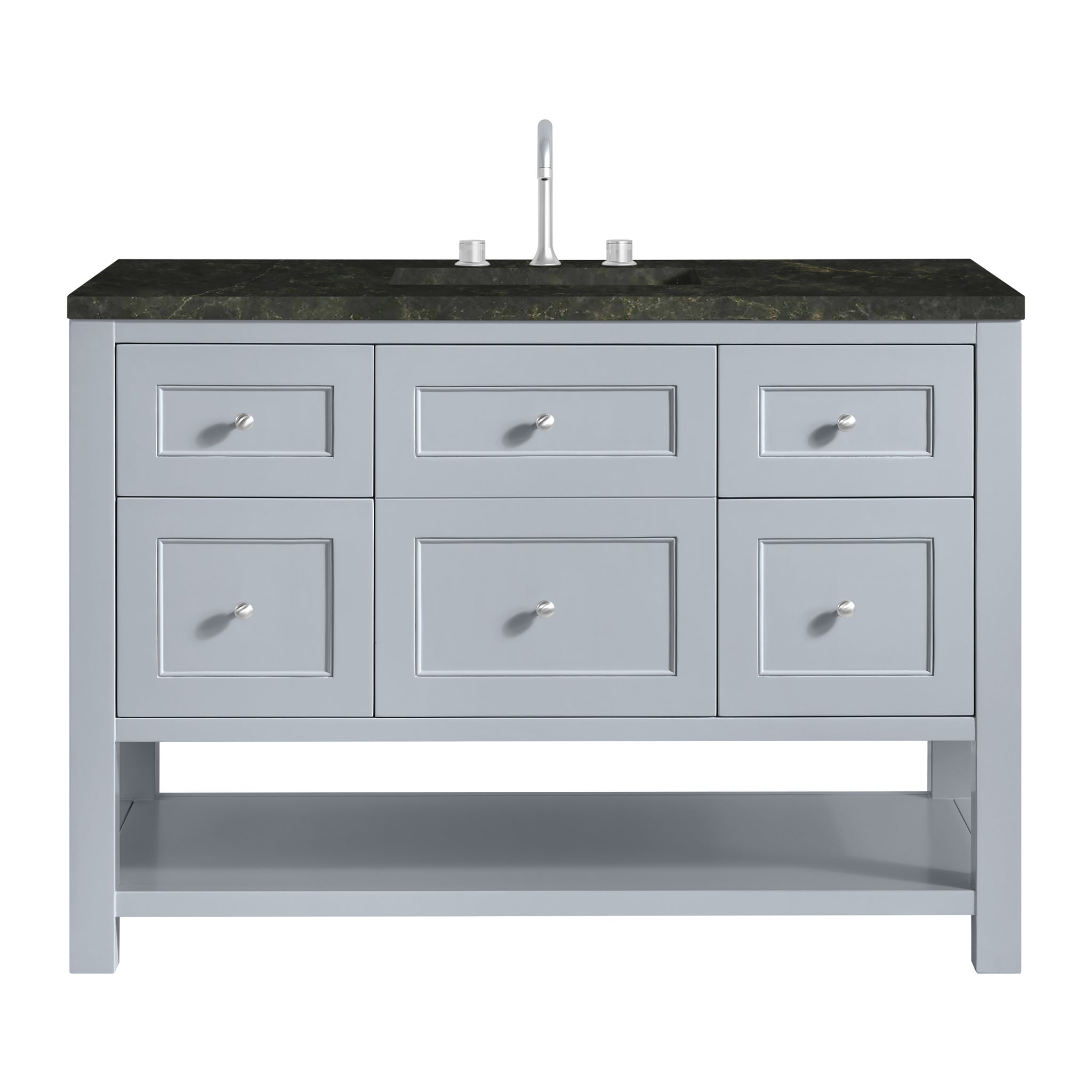 James Martin Breckenridge 48" Single Bathroom Vanity, Serenity Blue with Phantome countertop