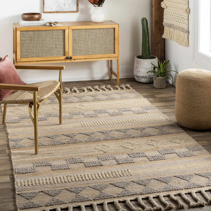 Ardee Totem Jute&Wool Blend Rug - Clearance by Boutique Rugs