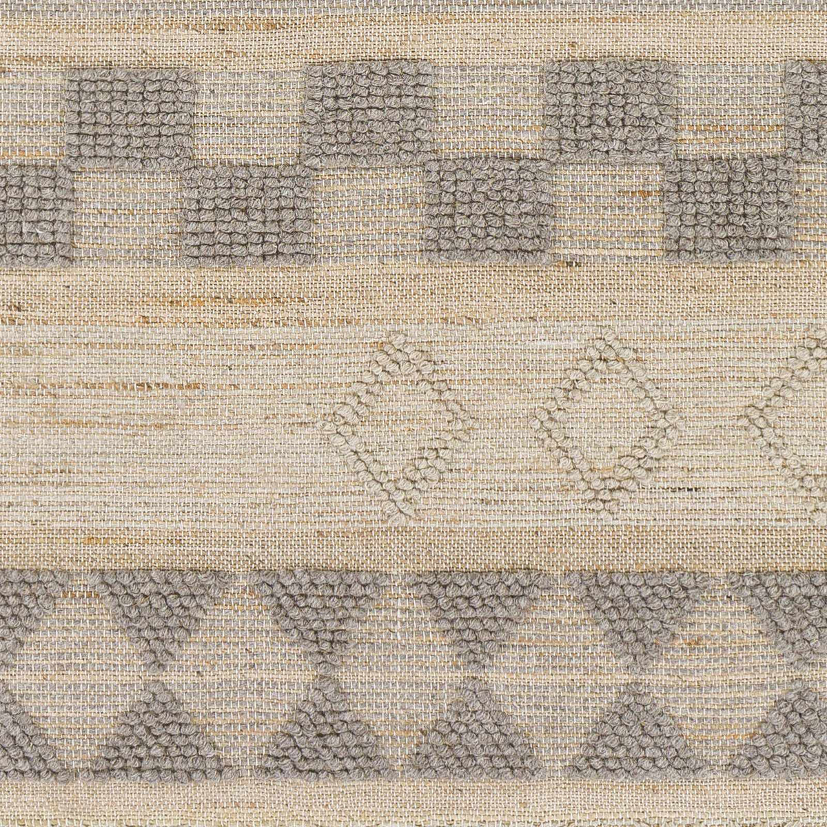 Ardee Totem Jute&Wool Blend Rug - Clearance, sample swatch