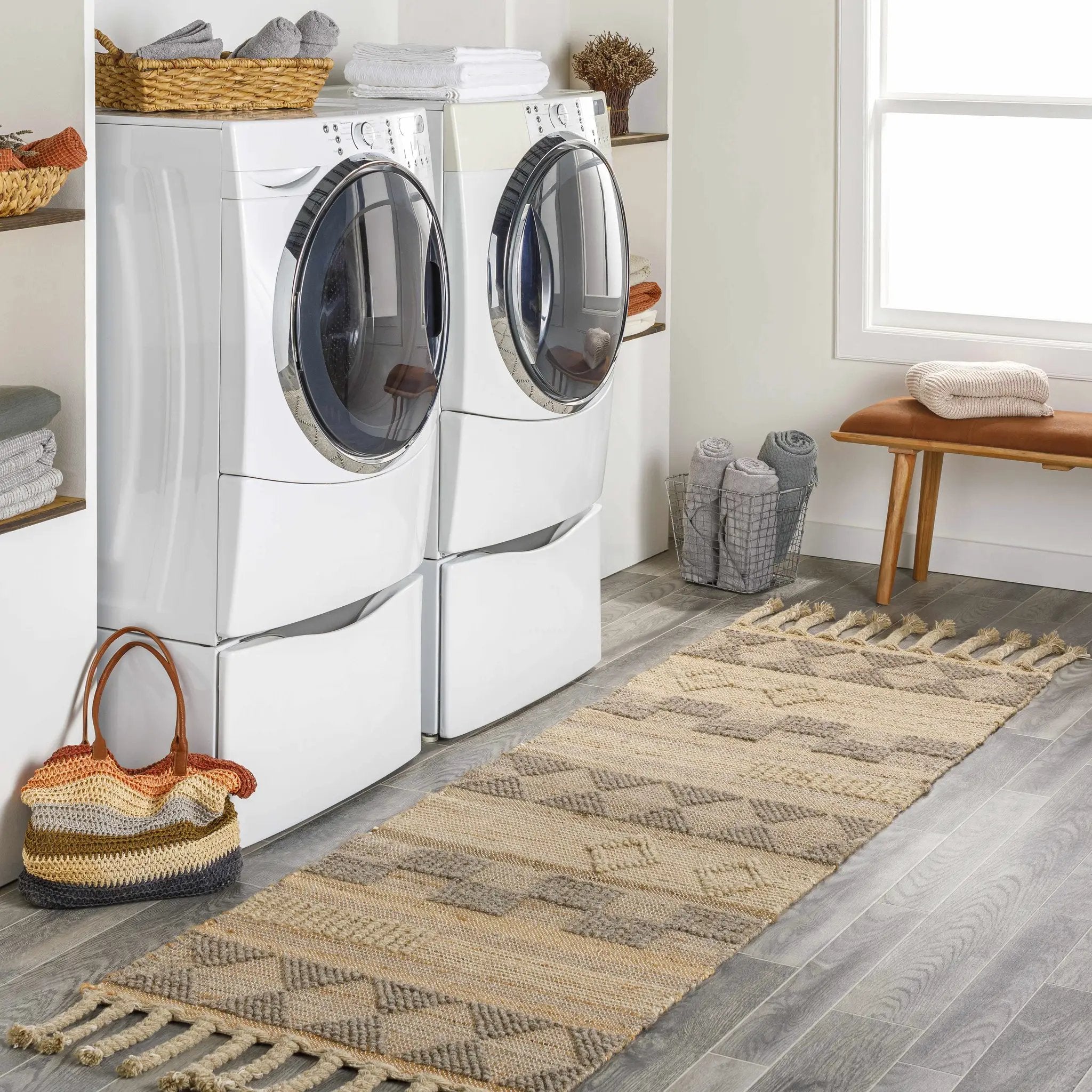 Ardee Totem Jute&Wool Blend Rug - Clearance by Boutique Rugs