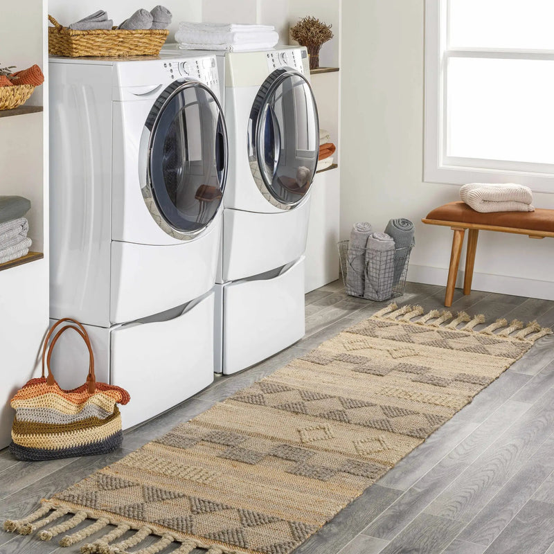 Ardee Totem Jute&Wool Blend Rug - Clearance by Boutique Rugs