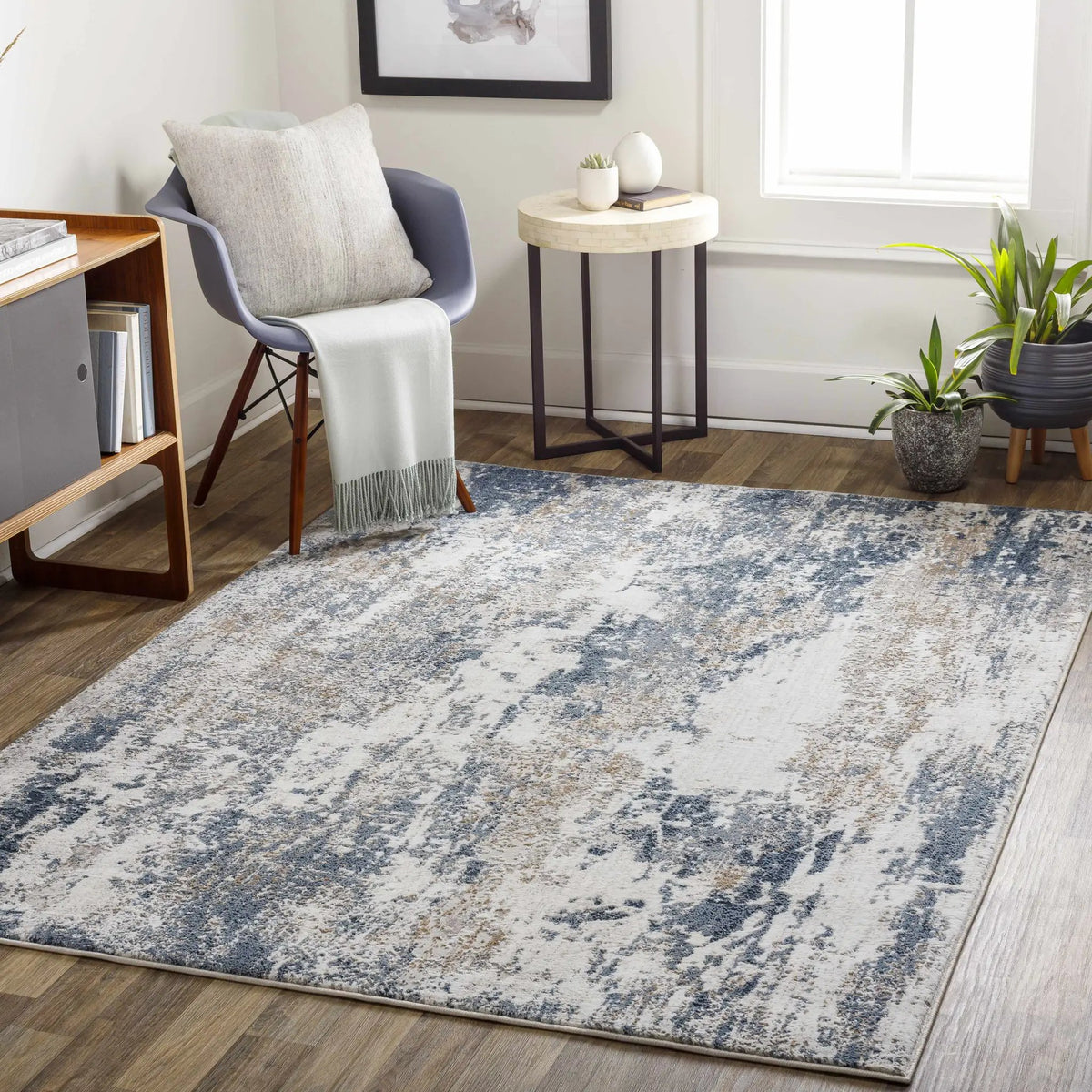 Ord Area Rug, installed in a room