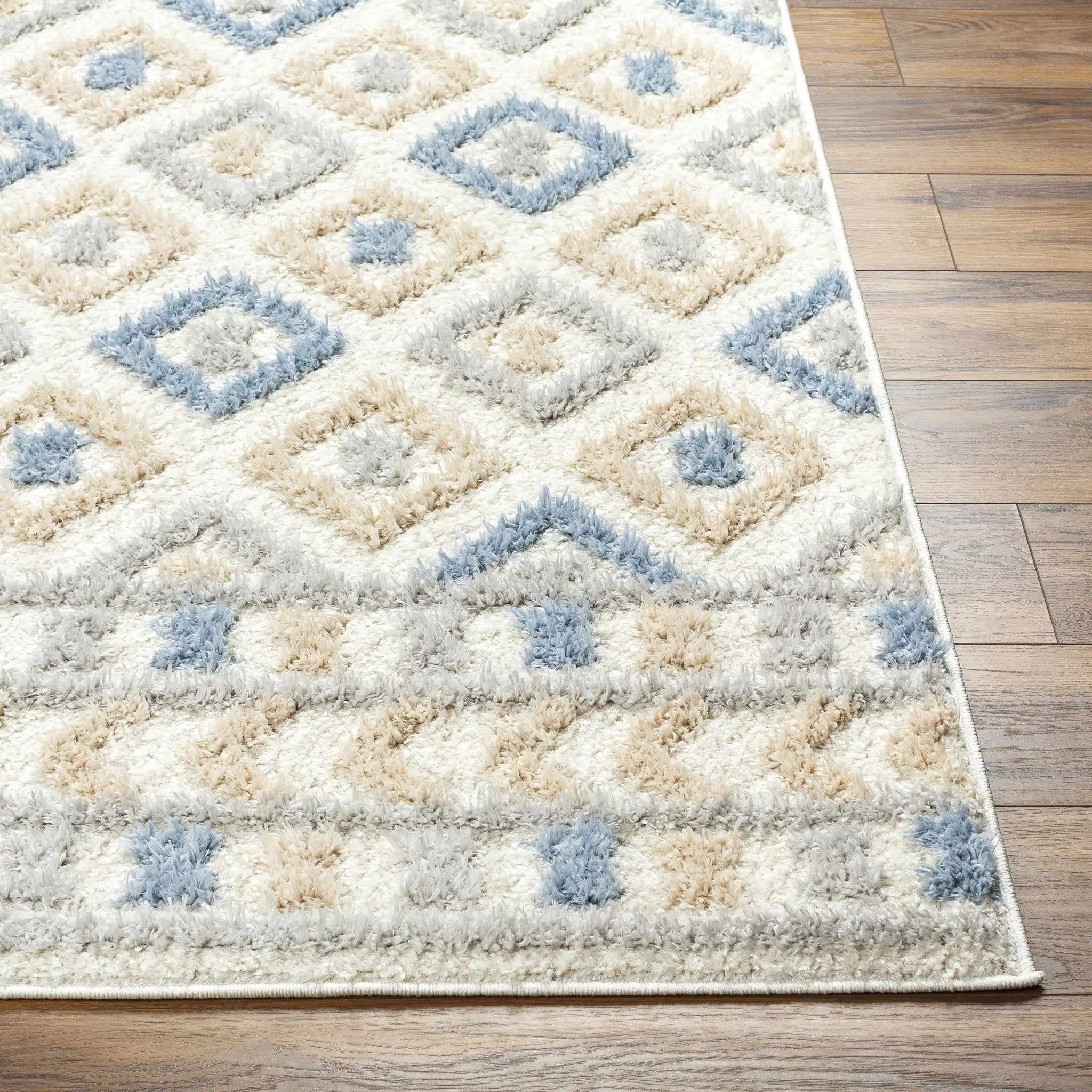 Eivin Pink & Blue Area Rug - Clearance by Boutique Rugs