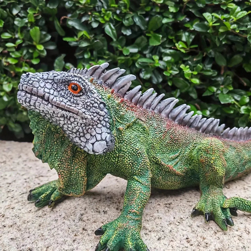 Realistic Iguana Garden Statue Detailed Lizard Decor by House Of Avana
