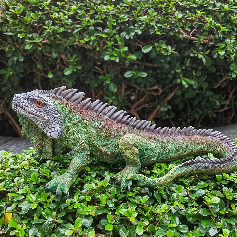 Realistic Iguana Garden Statue Detailed Lizard Decor by House Of Avana