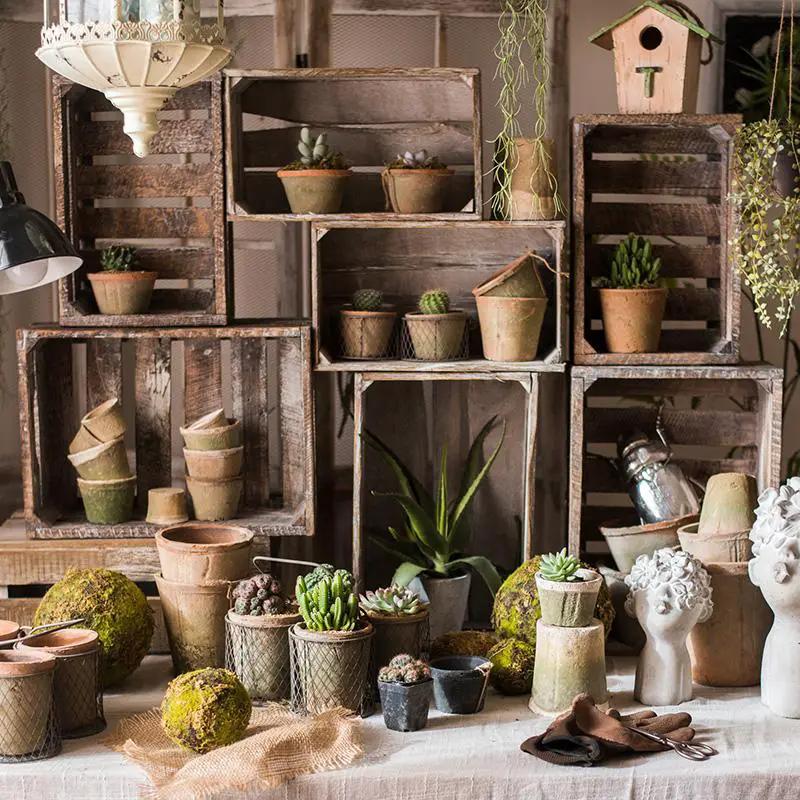 Rectangular Solid Wood Crates by RusticReach