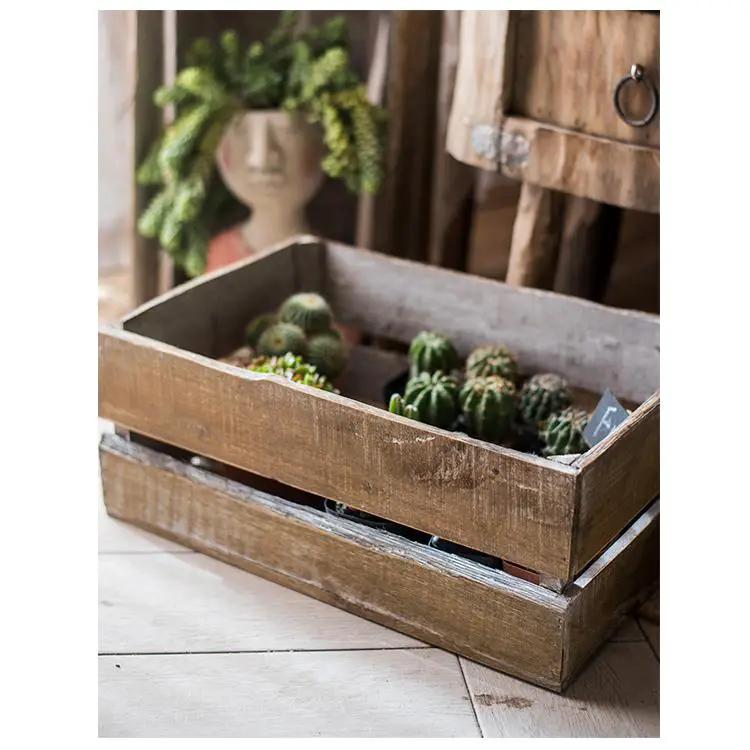 Rectangular Solid Wood Crates by RusticReach