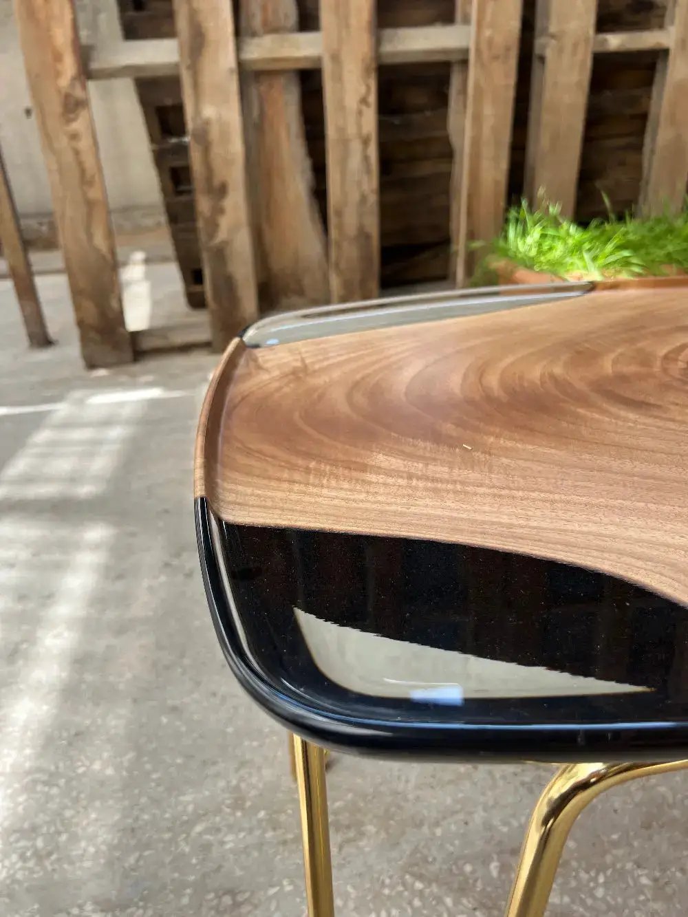 Rectangular Resin Side Table | Ivory Side Table, photo 5 of 11