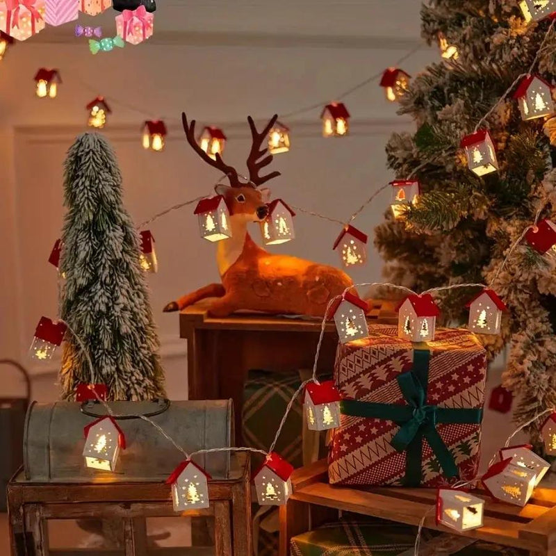 Red 2M 10 LED Fairy Lights - Battery Operated by House Of Avana