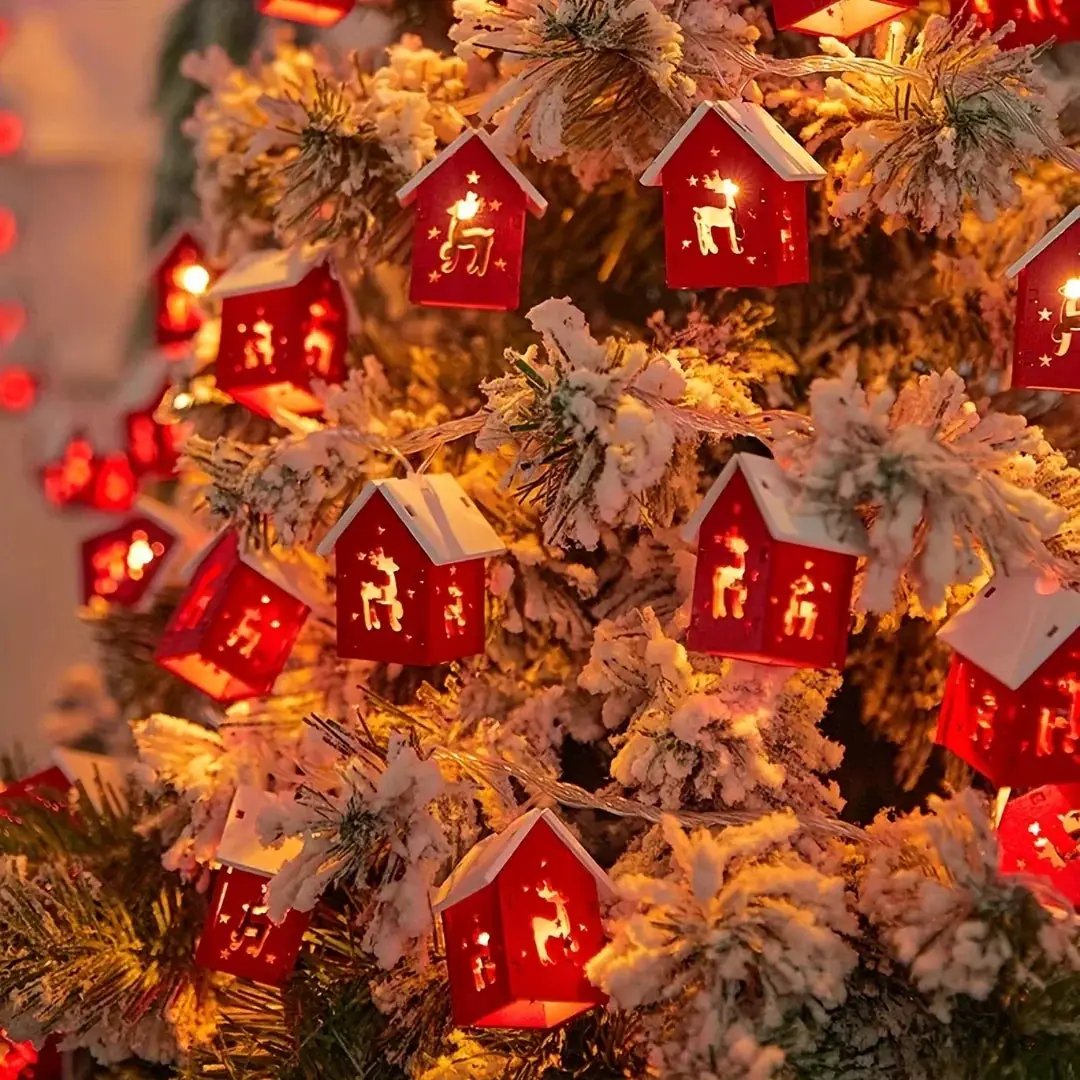 Red 2M 10 LED Fairy Lights - Battery Operated by House Of Avana