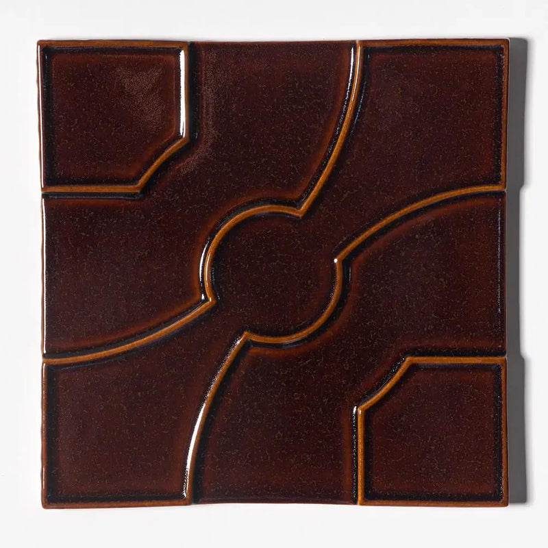 Red Glossy Ceramic Accent Tiles 8x8