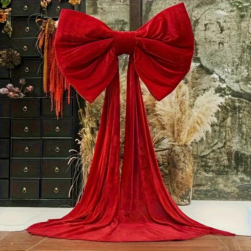 Red Ribbon Party Decoration, Large, High-Quality Bow for Special Occasions by House Of Avana