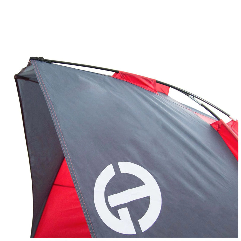 Tahoe Gear Cruz Bay Summer Sun Shelter and Beach Shade Tent Canopy - Coral Red by Selzalot