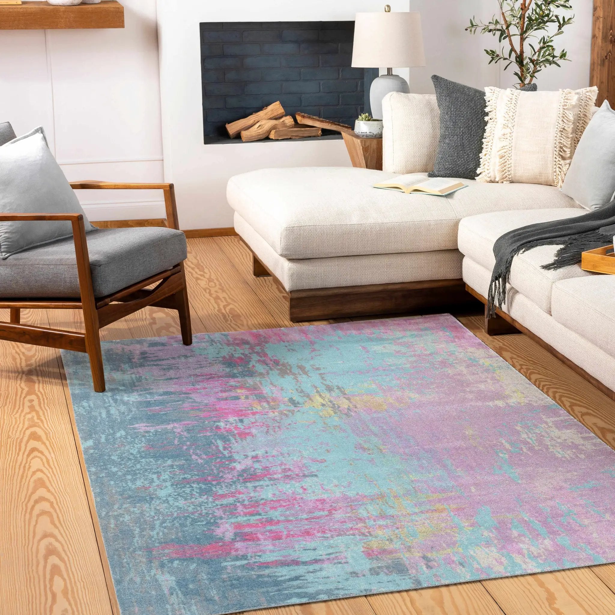 Redland Colorful Abstract Rug by Boutique Rugs