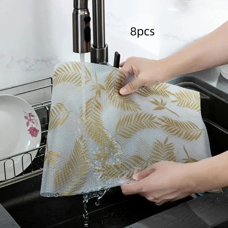 Refrigerator Pad - Non-Slip Golden Leaf Waterproof by House Of Avana